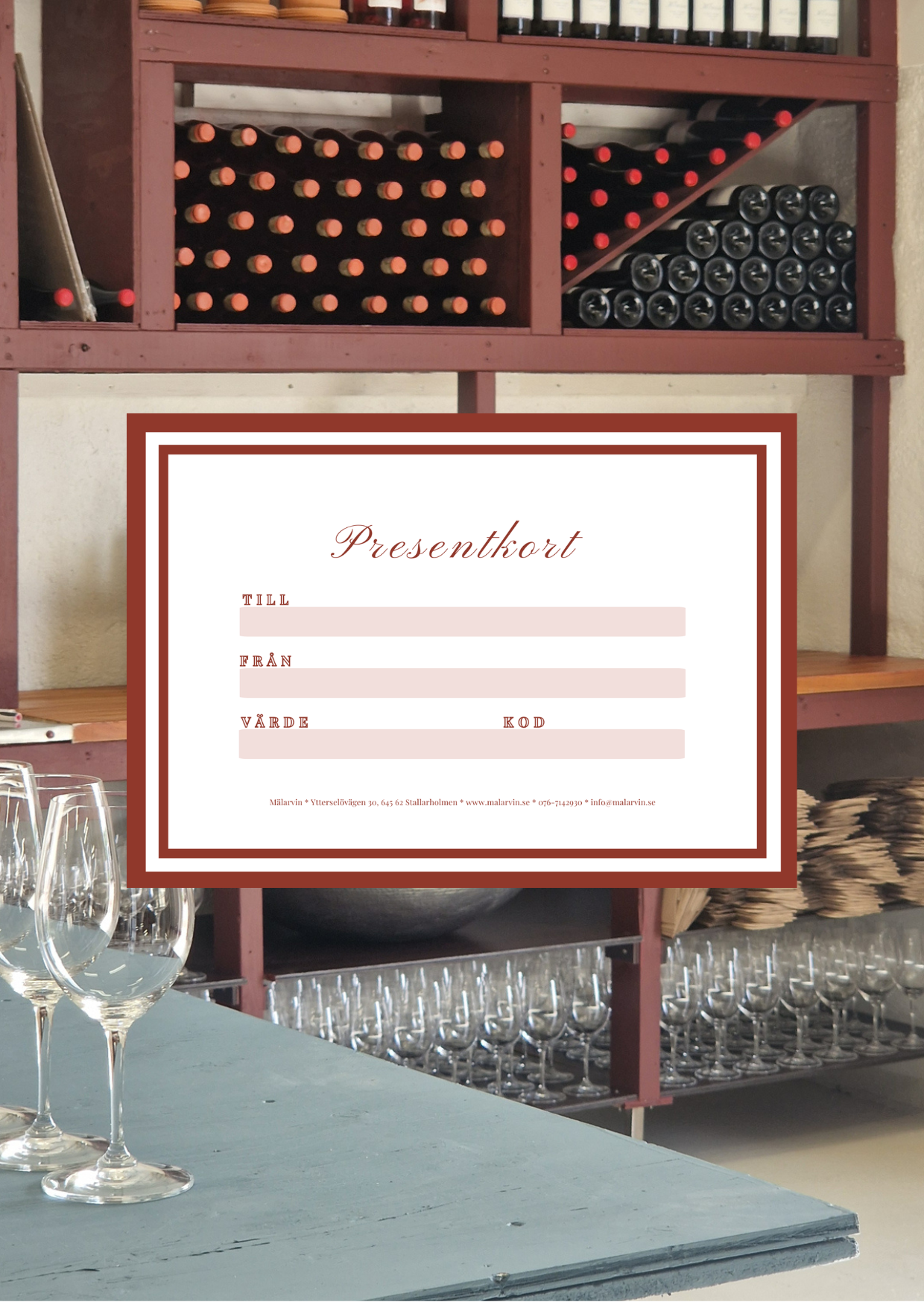Presentkort Vineribesök